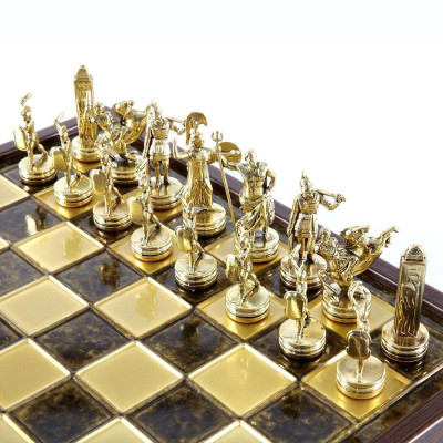 Луксозен шах Manopoulos - Гръцка митология, 34x34 см