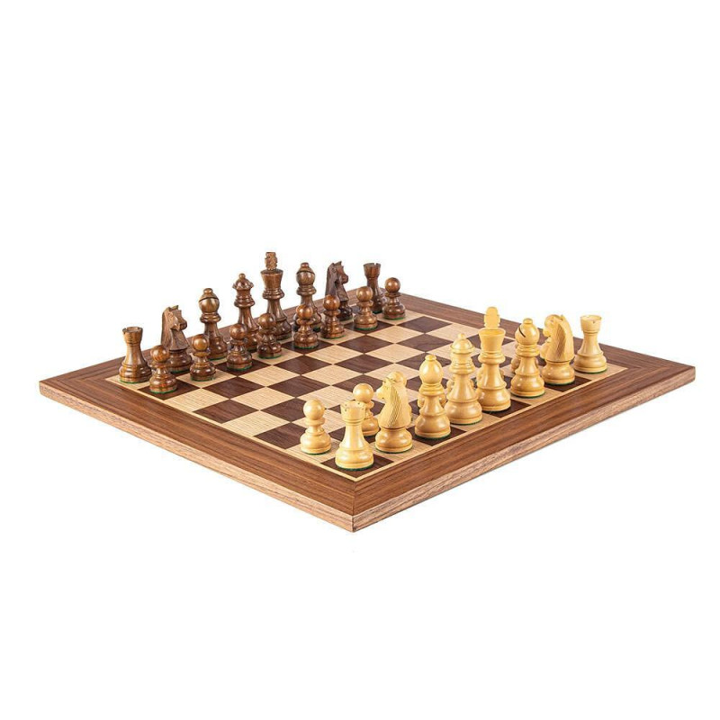 Луксозен шах Manopoulos - Walnut Chess, 40х40см