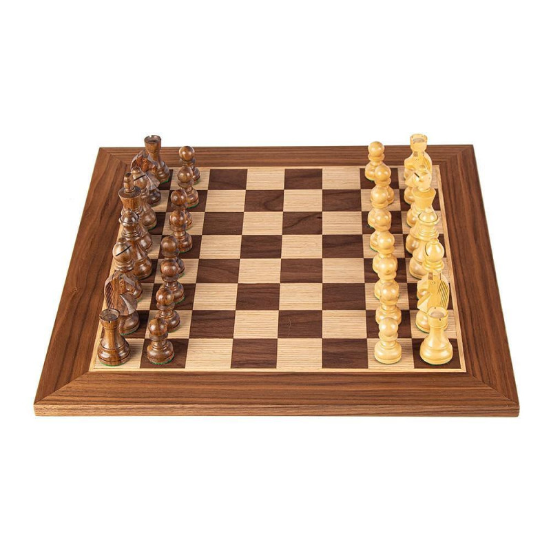 Луксозен шах Manopoulos - Walnut Chess, 40х40см