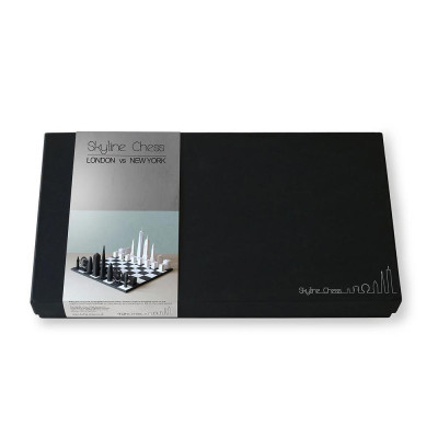Луксозен шах Skyline Chess - Acrylic London vs New York Edition