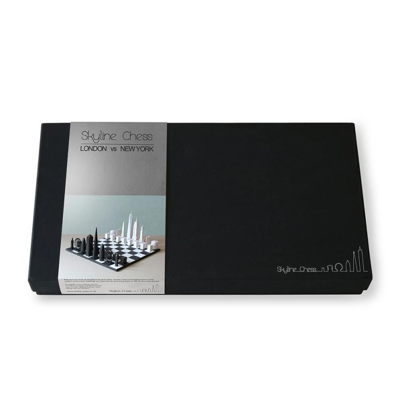 Луксозен шах Skyline Chess - Acrylic London vs New York Edition