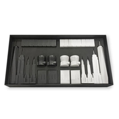 Луксозен шах Skyline Chess - Acrylic New York Edition