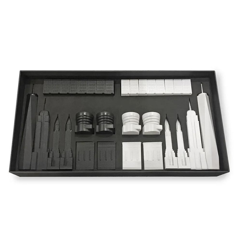 Луксозен шах Skyline Chess - Acrylic New York Edition