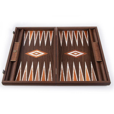 Луксозна табла Manopoulos, естeствени дървесни фурнири със седефени елементи, 60x48 см отворено състояние