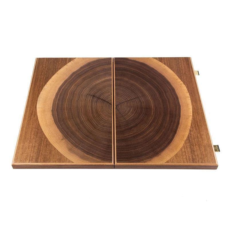Луксозна табла Manopoulos, естествено орехово дърво 61x48 см