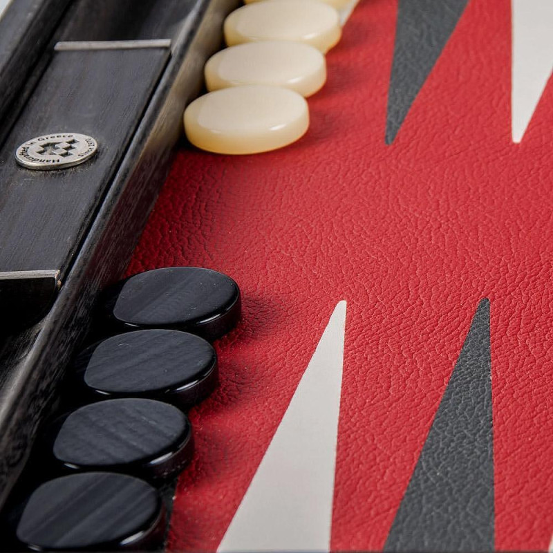 Луксозна табла за игра Manopoulos - Burgundy Red, eко кожа, 60x48 см