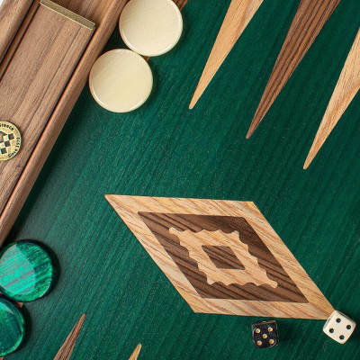 Луксозна табла за игра Manopoulos - Green Oak, 60x48см
