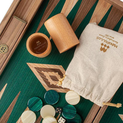 Луксозна табла за игра Manopoulos - Green Oak, 60x48см