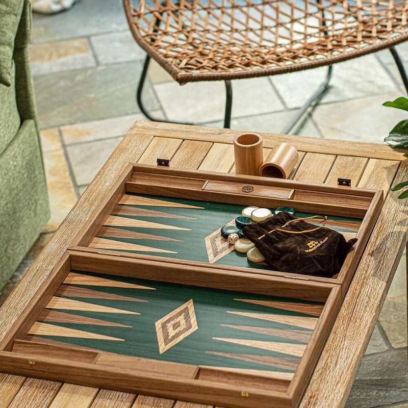 Луксозна табла за игра Manopoulos - Green Oak, 60x48см