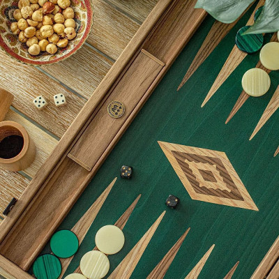 Луксозна табла за игра Manopoulos - Green Oak, 60x48см