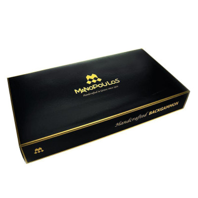 Луксозна табла за игра Manopoulos - Premium Leatherette Classic, 60x48 см отворено състояние, еко кожа