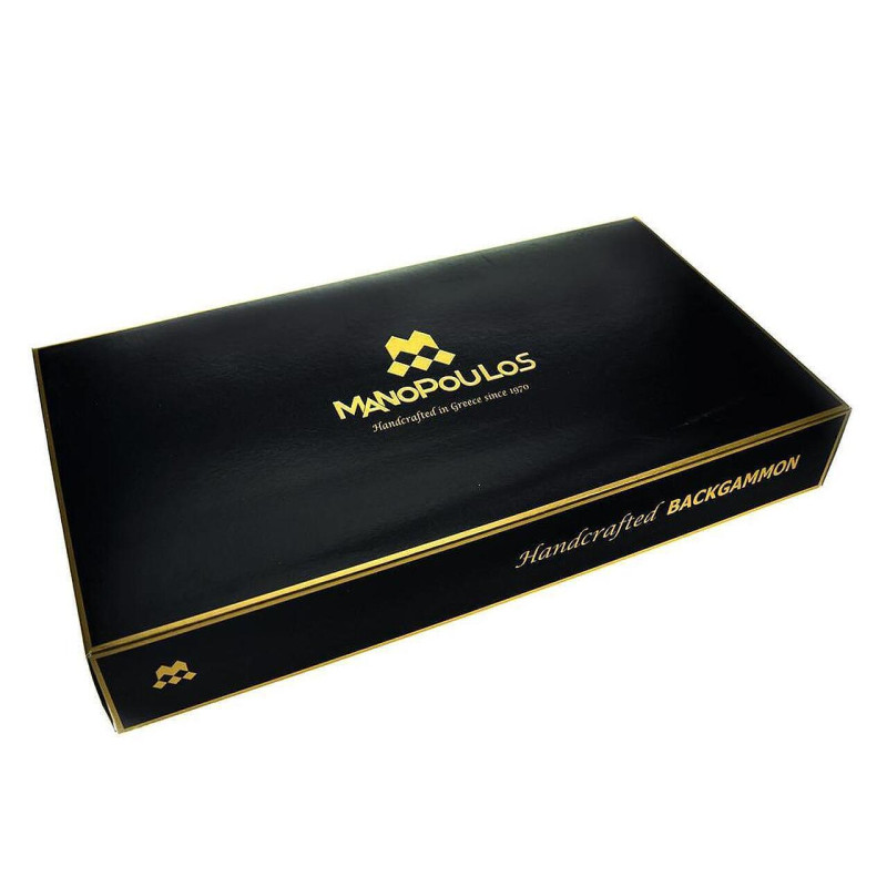 Луксозна табла за игра Manopoulos - Premium Leatherette Classic, 60x48 см отворено състояние, еко кожа