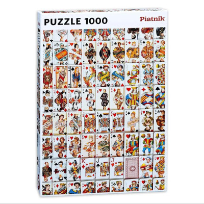 Пъзел от 1000 части Piatnik - Карти за игра