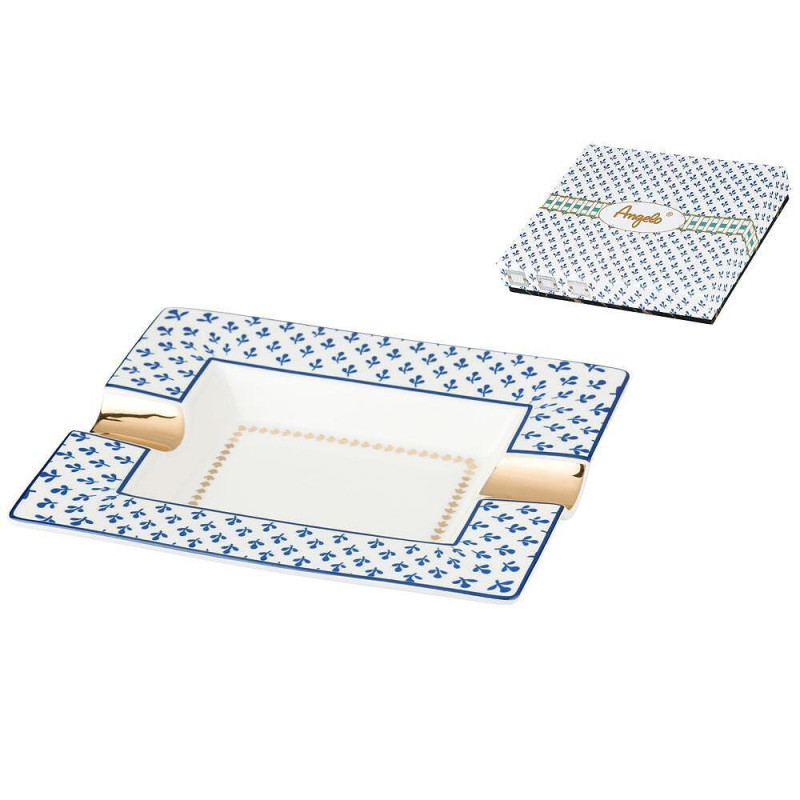 Пепелник за пури Angelo - New Bone China, порцелан, син