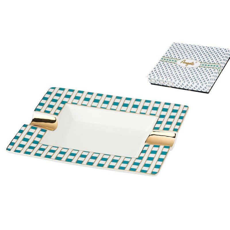 Пепелник за пури Angelo - New Bone China, порцелан, зелен