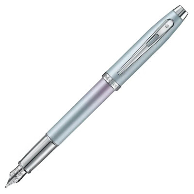 Писалка Sheaffer 100 - Expressions, Chrome-Plated Trims, синя/розова, M перо