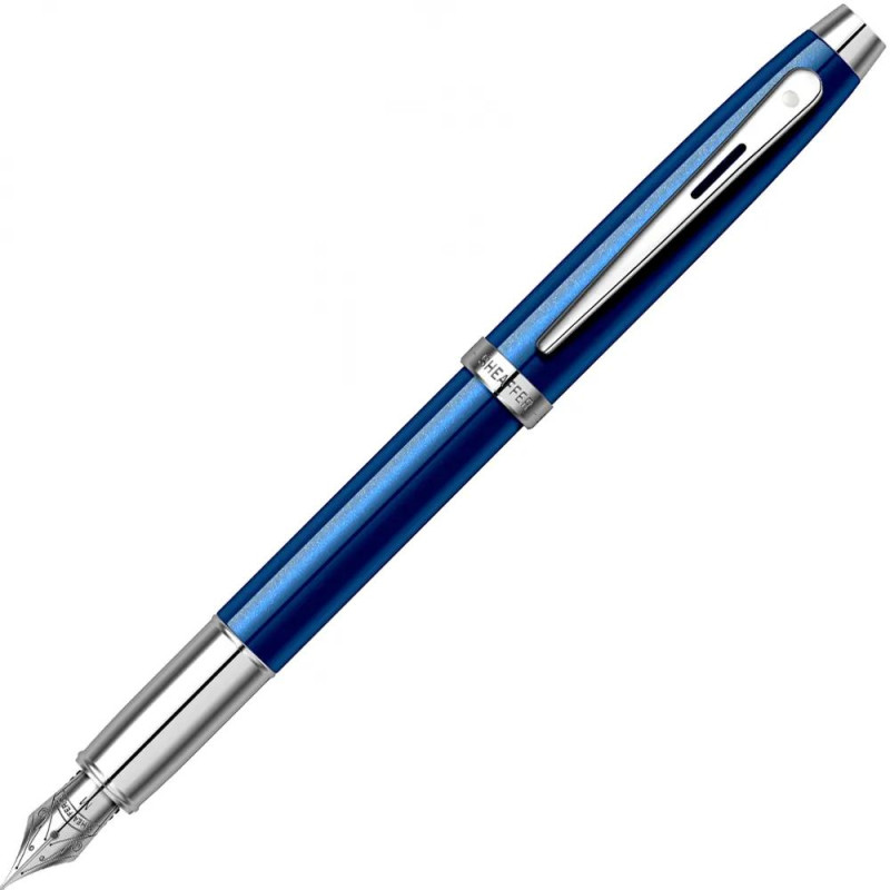 Писалка Sheaffer - 100 Glossy Blue Lacquer/Chrome