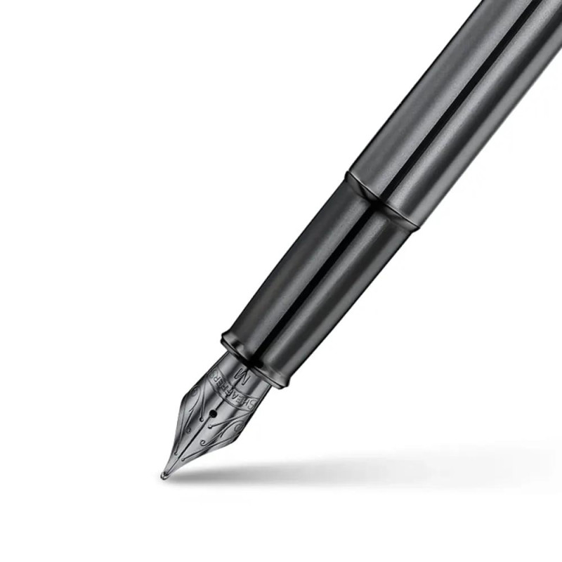 Писалка Sheaffer 100 - Shiny Dark Grey Gun Metal with PVD Trims, размер M