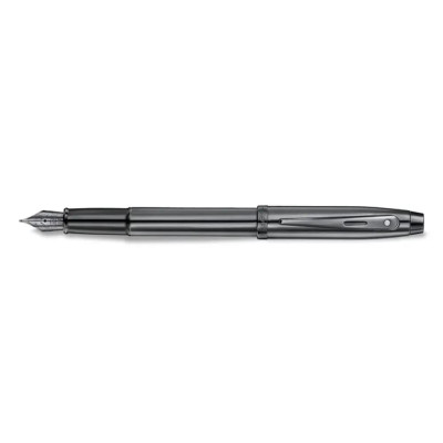 Писалка Sheaffer 100 - Shiny Dark Grey Gun Metal with PVD Trims, размер M