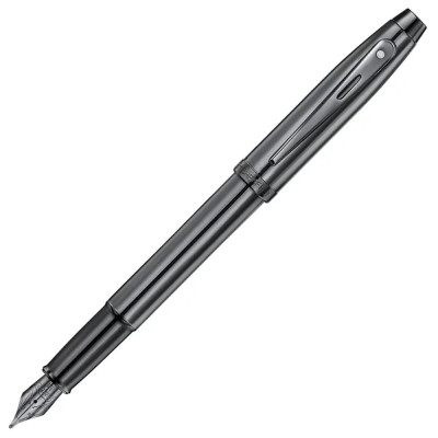 Писалка Sheaffer 100 - Shiny Dark Grey Gun Metal with PVD Trims, размер M