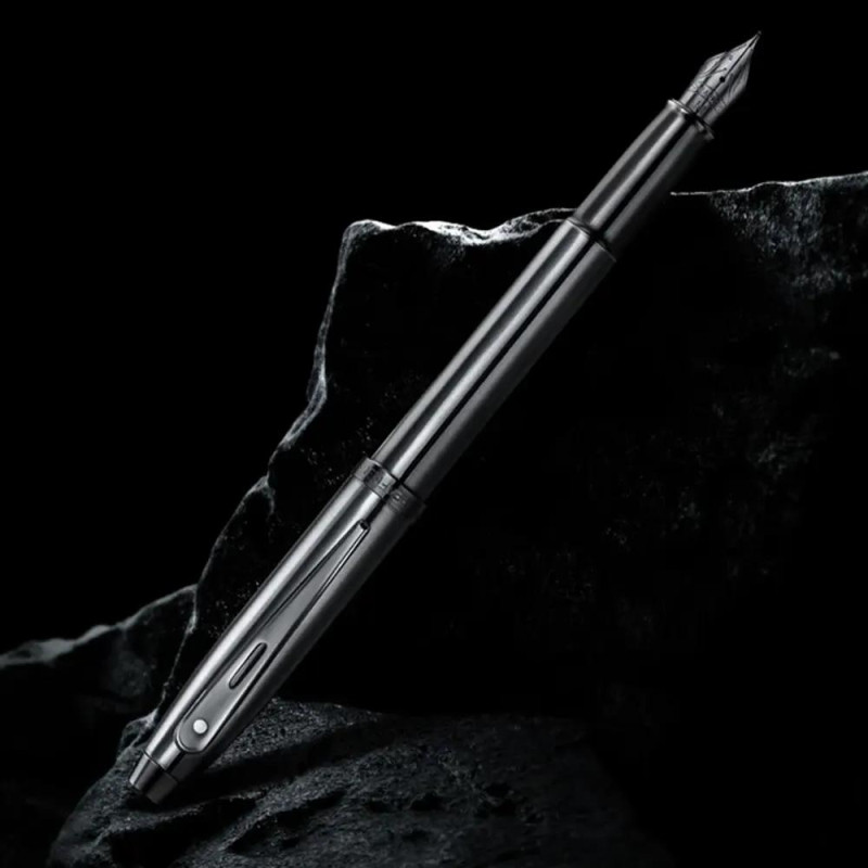 Писалка Sheaffer 100 - Shiny Dark Grey Gun Metal with PVD Trims, размер M