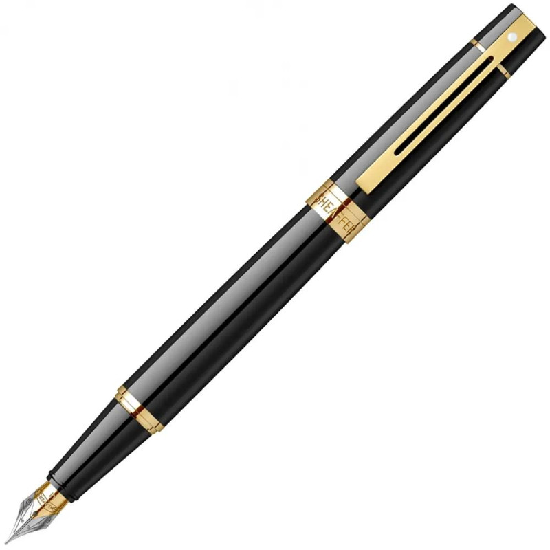Писалка Sheaffer - 300 Glossy Black GT, M перо