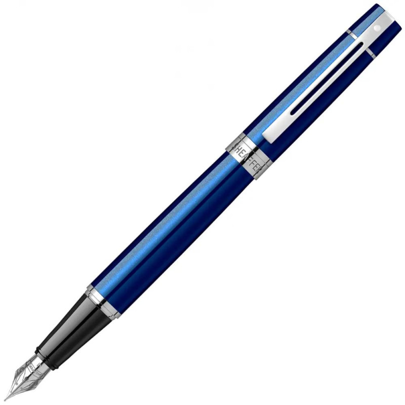 Писалка Sheaffer - 300 Glossy Blue Lacquer/Chrome