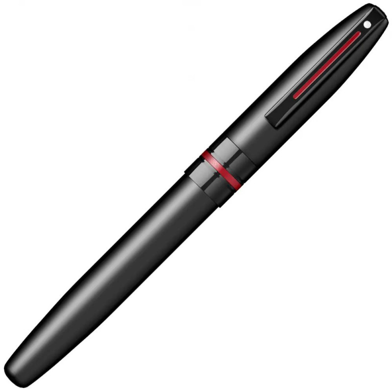 Писалка Sheaffer Icon - Matte Black Lacquer with Red PVD Trims