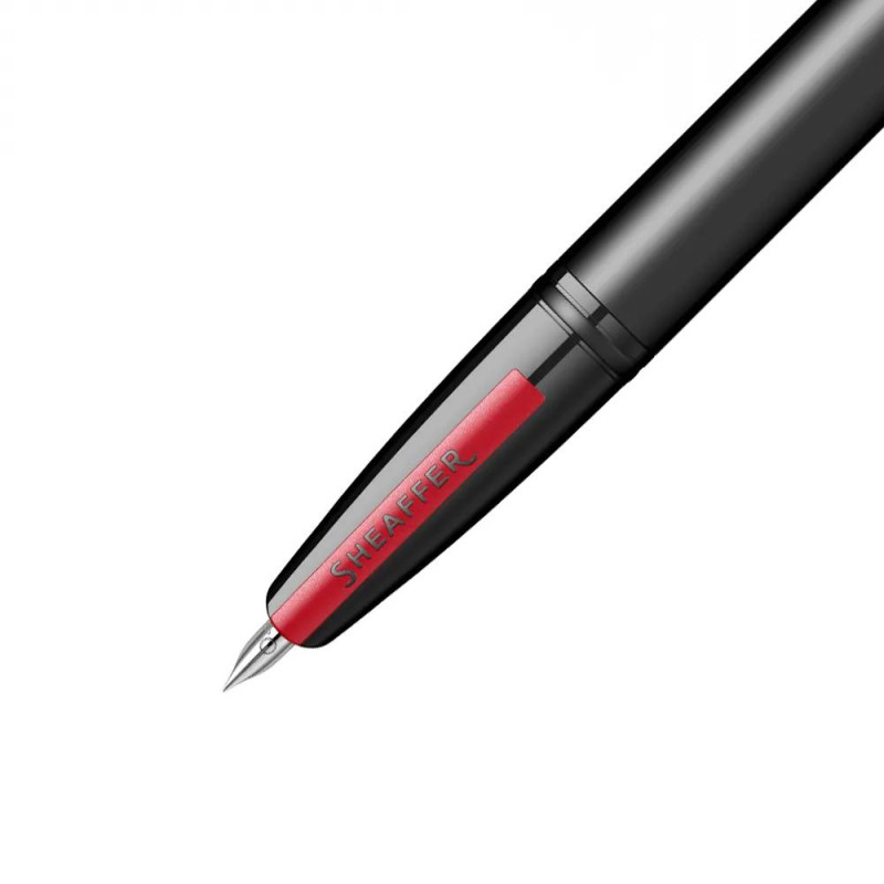 Писалка Sheaffer Icon - Matte Black Lacquer with Red PVD Trims