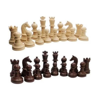 Пластмасови фигури за шах Manopolous, стандартен размер, 8 см