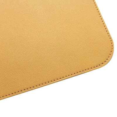 Подложка за бюро Sigel, 80 x 30 см, водоустойчива, жълта/сива