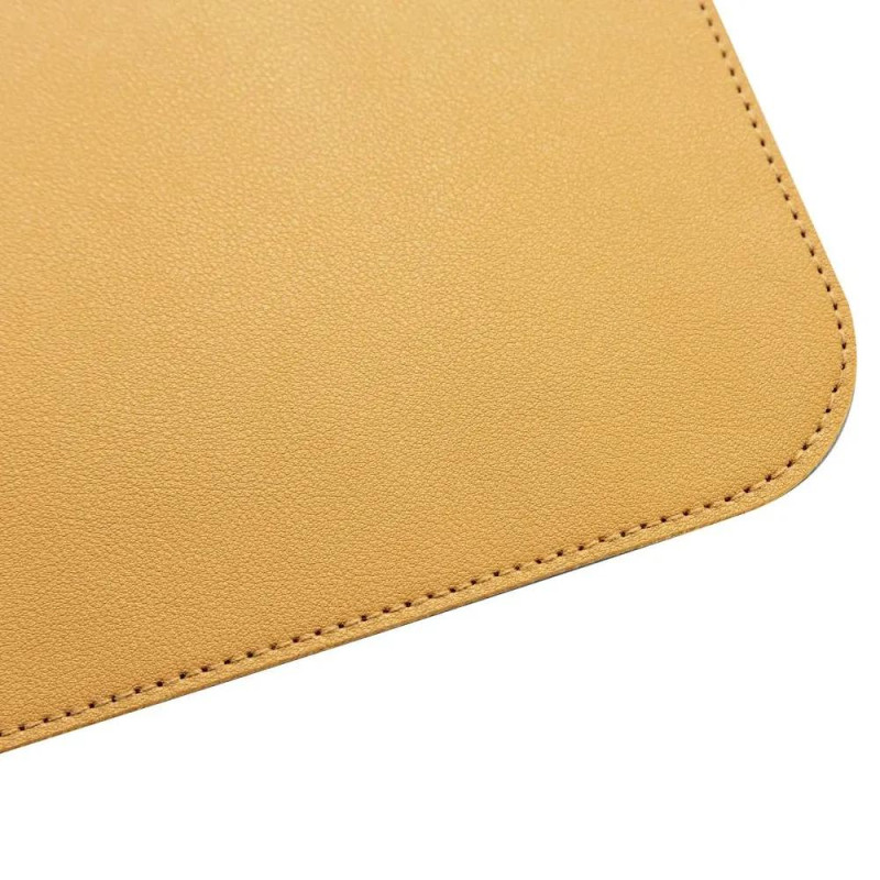 Подложка за бюро Sigel, 80 x 30 см, водоустойчива, жълта/сива