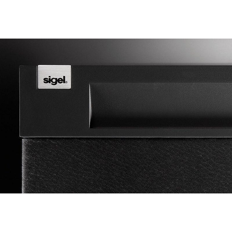 Подложка за бюро Sigel - Cintano, 60x49, изкуствена кожа, черна