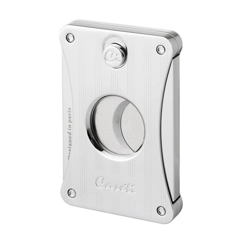 Резачка за пури Caseti - Chrome & Stripes, 22 мм