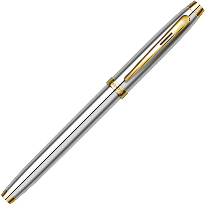 Ролер Sheaffer - 100 Medalist, сребрист, елементи със златно покритие