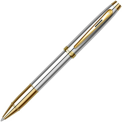 Ролер Sheaffer - 100 Medalist, сребрист, елементи със златно покритие