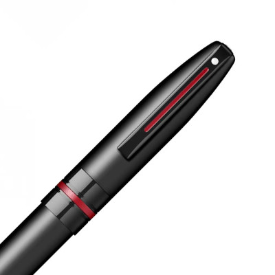 Ролер Sheaffer Icon - Matte Black Laquer with Red PVD Trims
