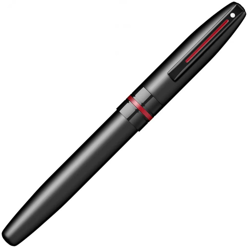 Ролер Sheaffer Icon - Matte Black Laquer with Red PVD Trims