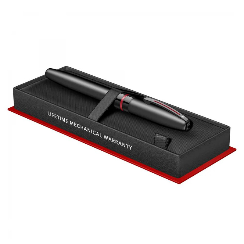 Ролер Sheaffer Icon - Matte Black Laquer with Red PVD Trims