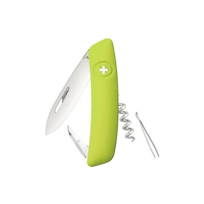Швейцарско ножче SWIZA - D01, 7.5см острие, 6 функции, зелено