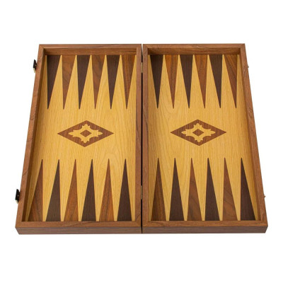 Табла за игра Manopoulos - Oak & Walnut, 52x48 см