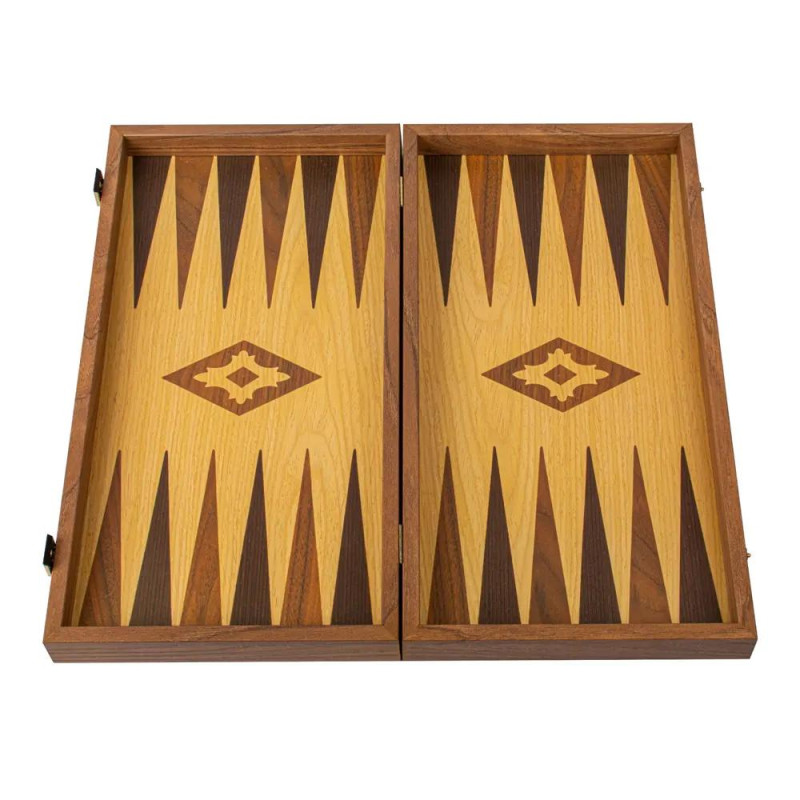 Табла за игра Manopoulos - Oak & Walnut, 52x48 см