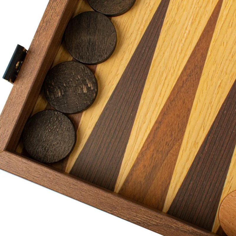 Табла за игра Manopoulos - Oak & Walnut, 52x48 см