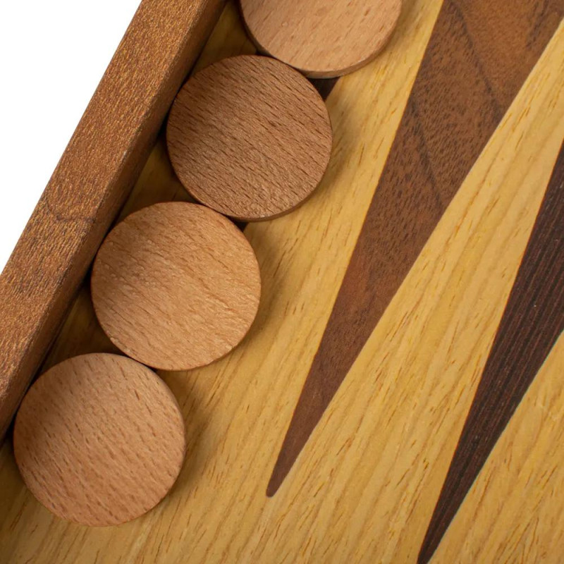 Табла за игра Manopoulos - Oak & Walnut, 52x48 см