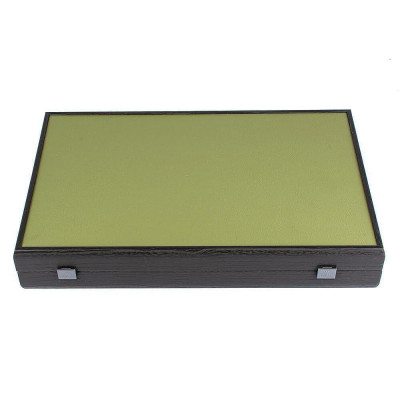 Табла за игра Manopoulos - Olive Green, еко кожа, 60x48см