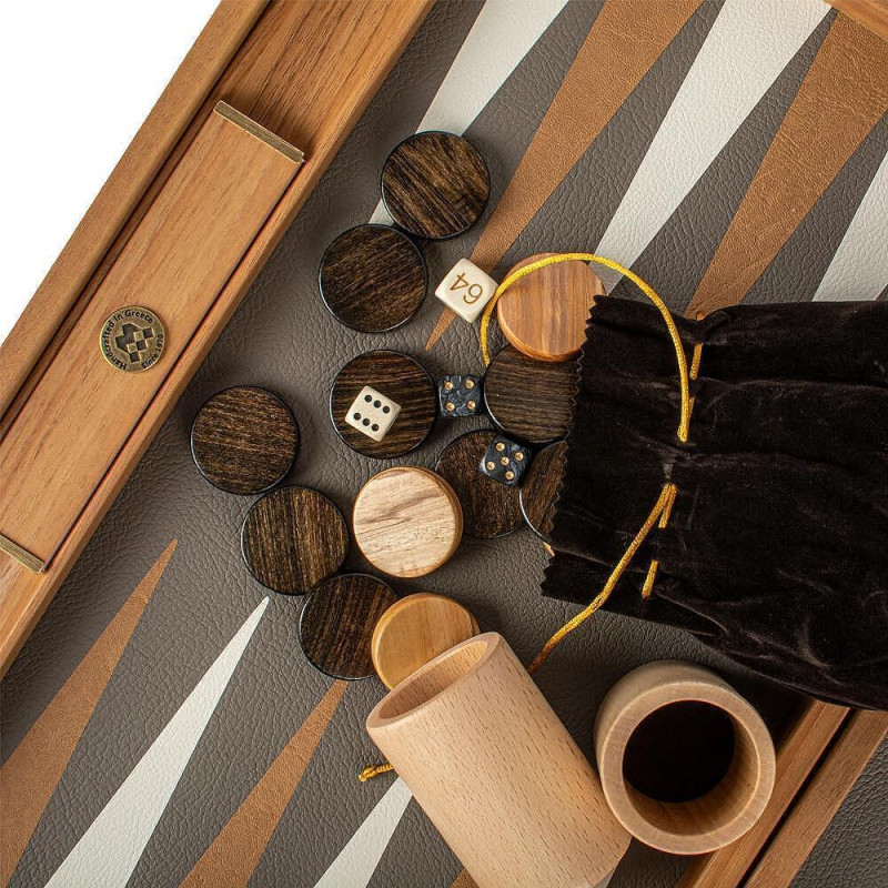 Табла за игра Manopoulos - Snake Tote, естествена кожа, 60x48 см