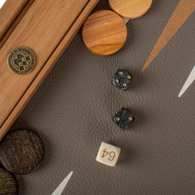 Табла за игра Manopoulos - Snake Tote, естествена кожа, 60x48 см