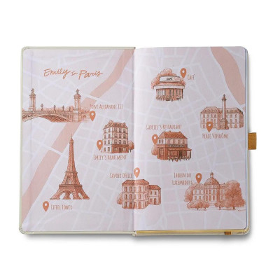 Тефтер Sheaffer - Emily in Paris, А5, линиран, бежов