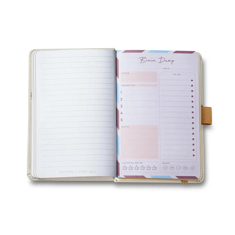 Тефтер Sheaffer - Emily in Paris, А6, линиран, бежов