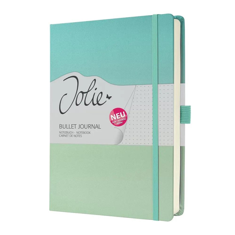 Тефтер Sigel Bullet Journal - Jolie, Gradient Sea, A5+, твърда корица, на точки
